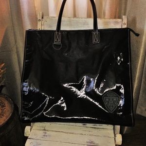 Vintage Gucci Patent Leather Shoppers Tote